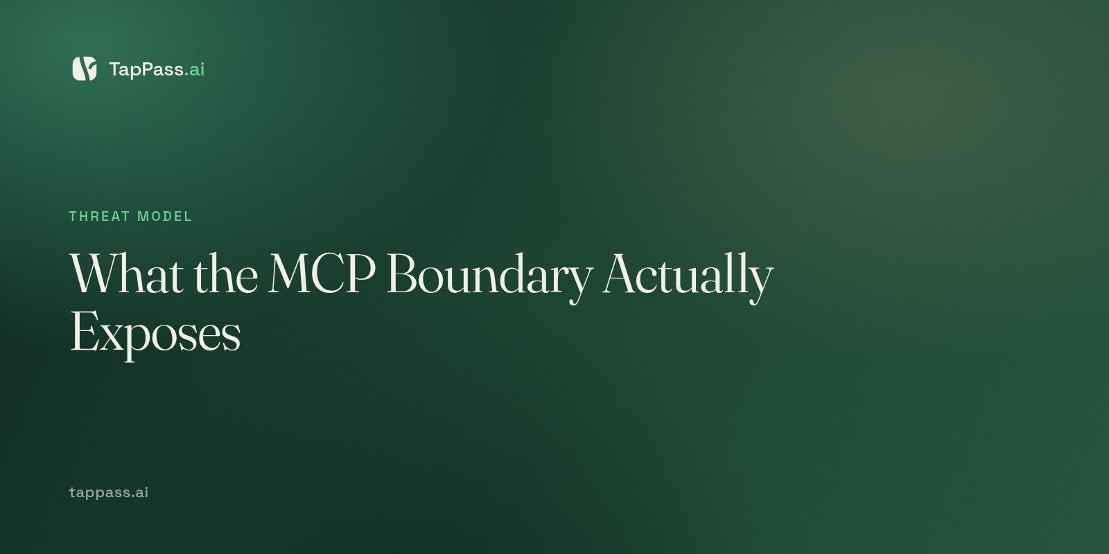 What the MCP Boundary Actually Exposes